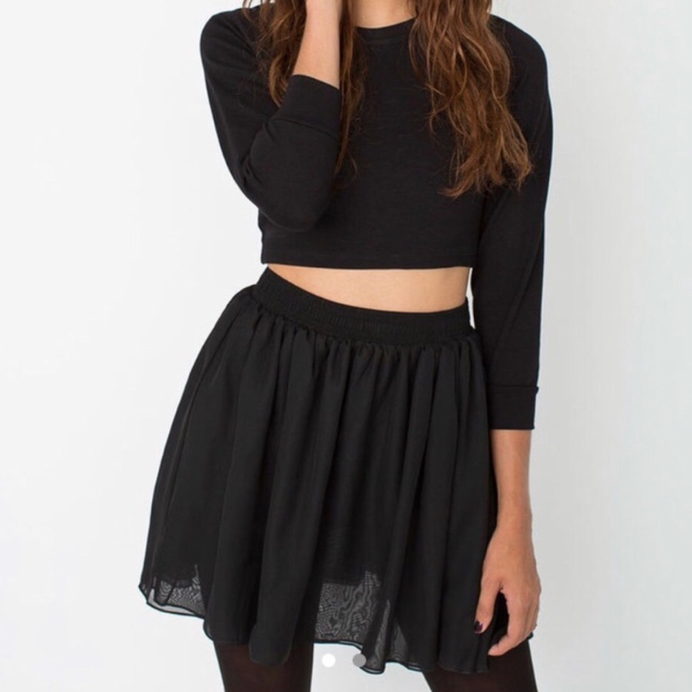 2 American Apparel Chiffon Skater Skirts. Sz XS/S